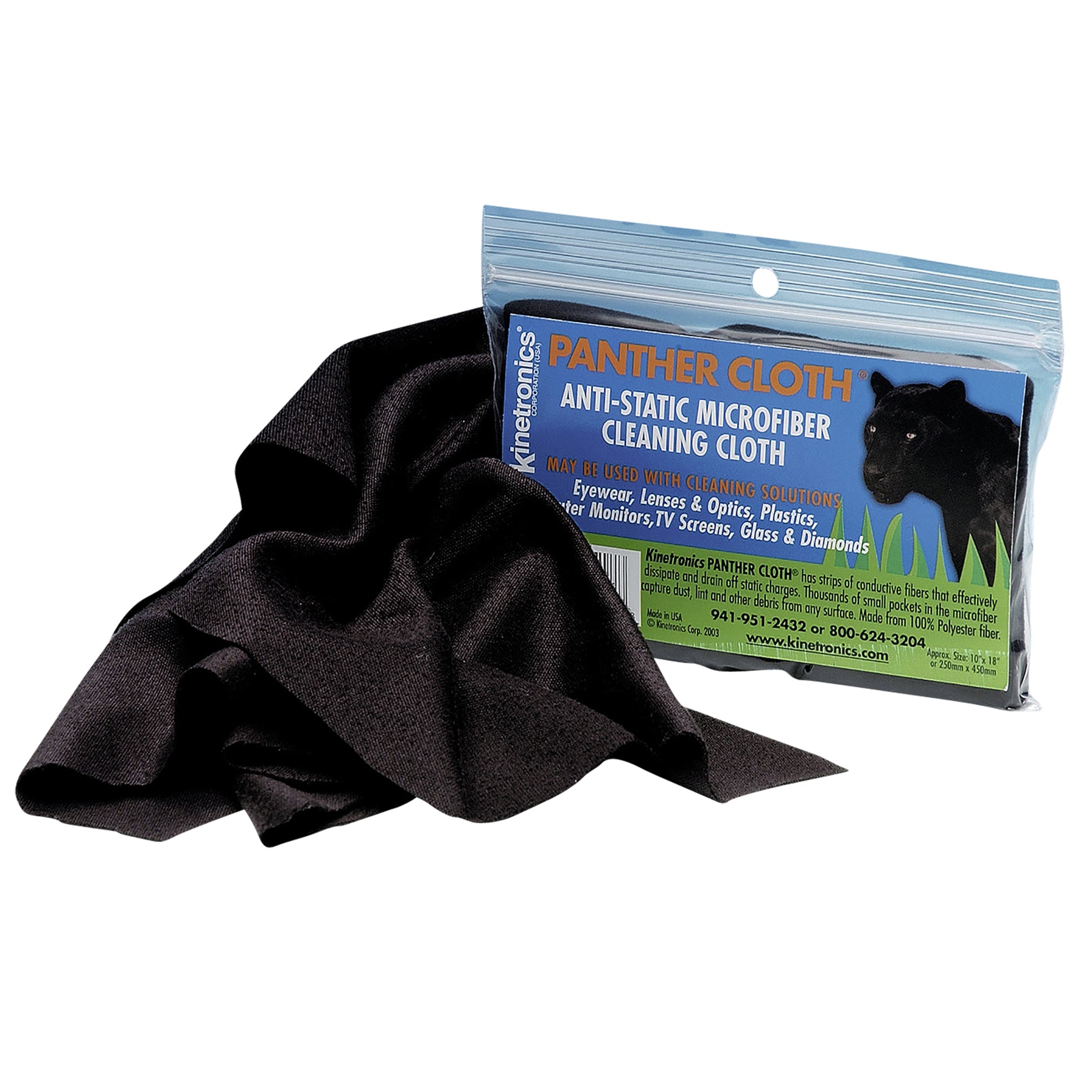 KINETRONICS Panther Anstistatik Tuch 20x45cm