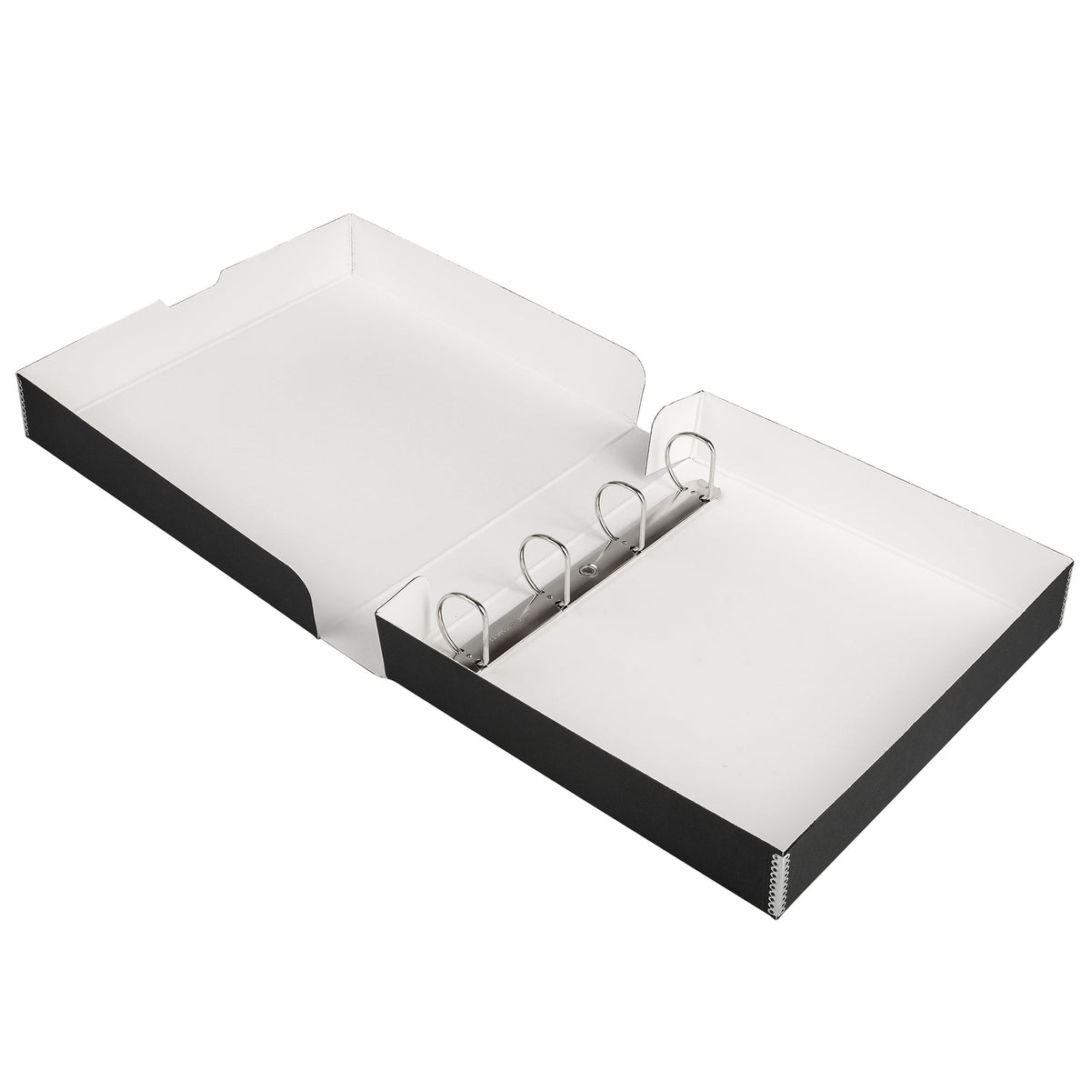 Archive folder with metal corners (black)