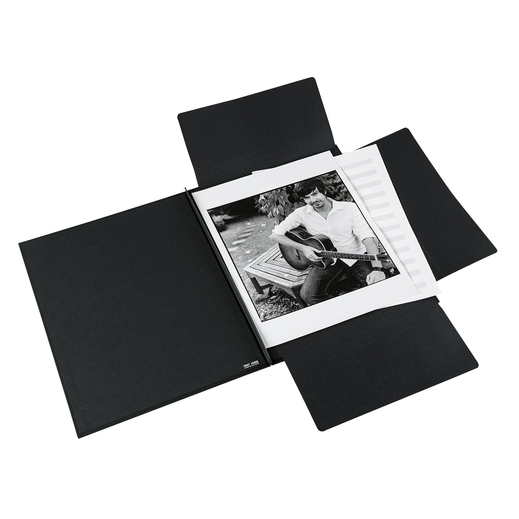 PRAT Sammelmappe für Noten, Bilder, Zeichnungen (schwarz)