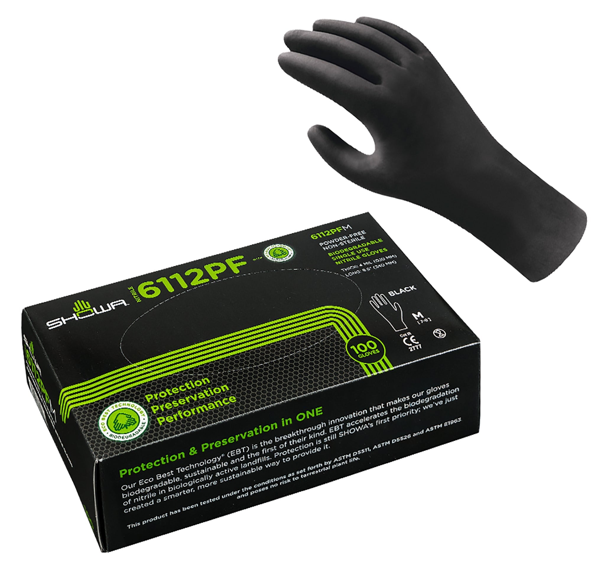 Nitril Schutzhandschuhe SHOWA 6112PF
