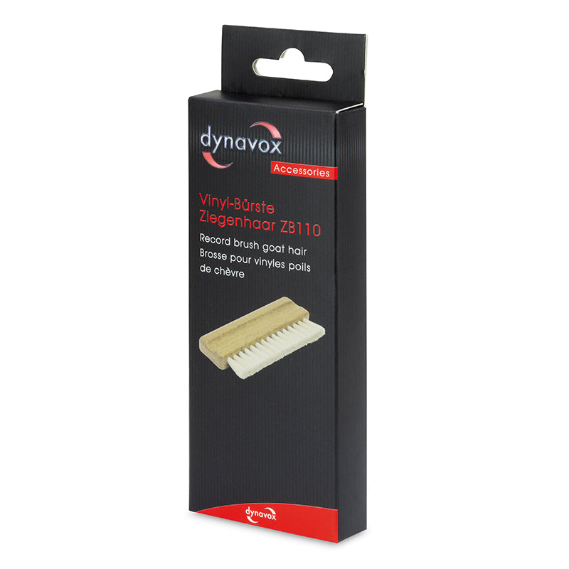 Brosse vinyle Dynavox en poils de chèvre ZB110 en bois de bambou