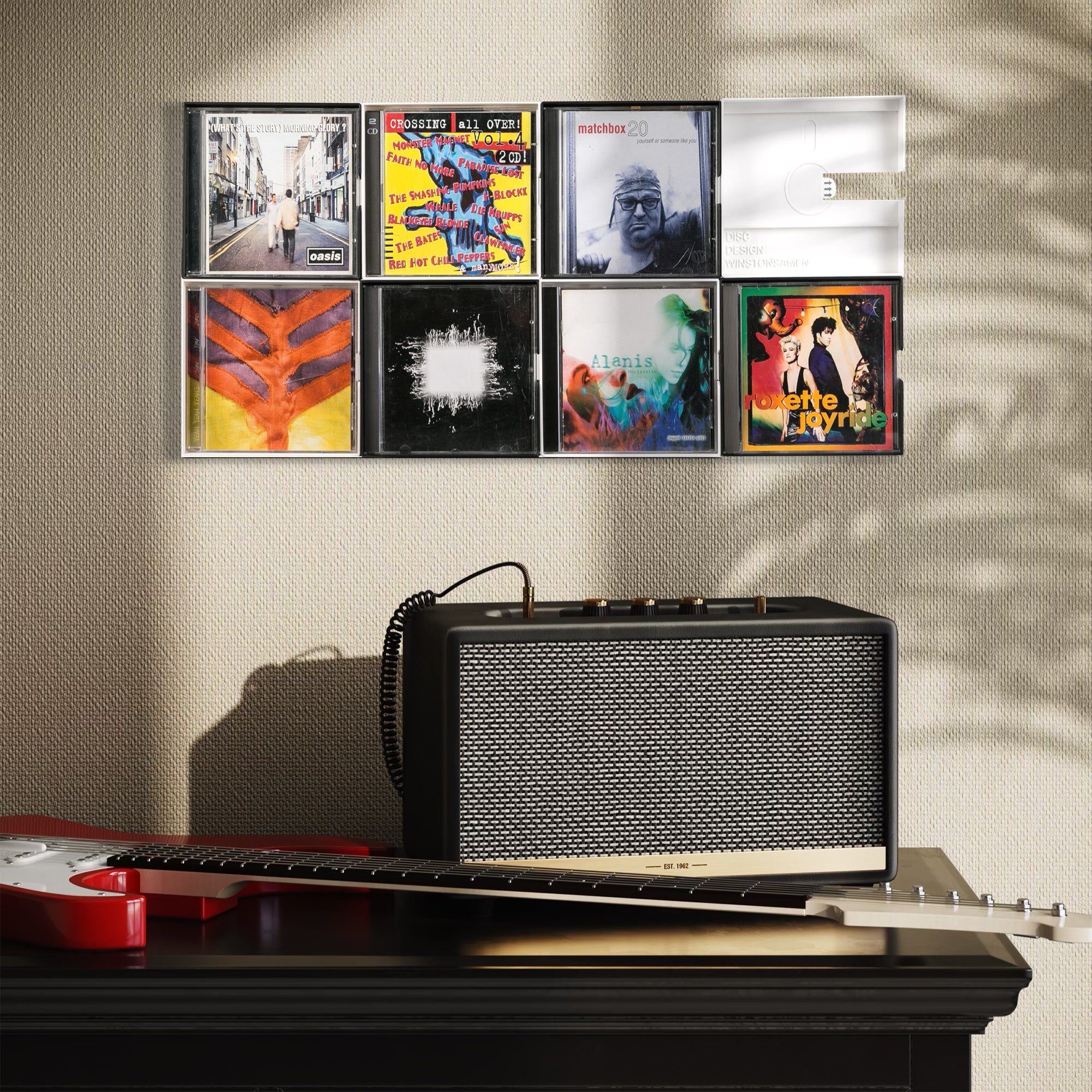 CD Wand Display Schwarz (einzeln)