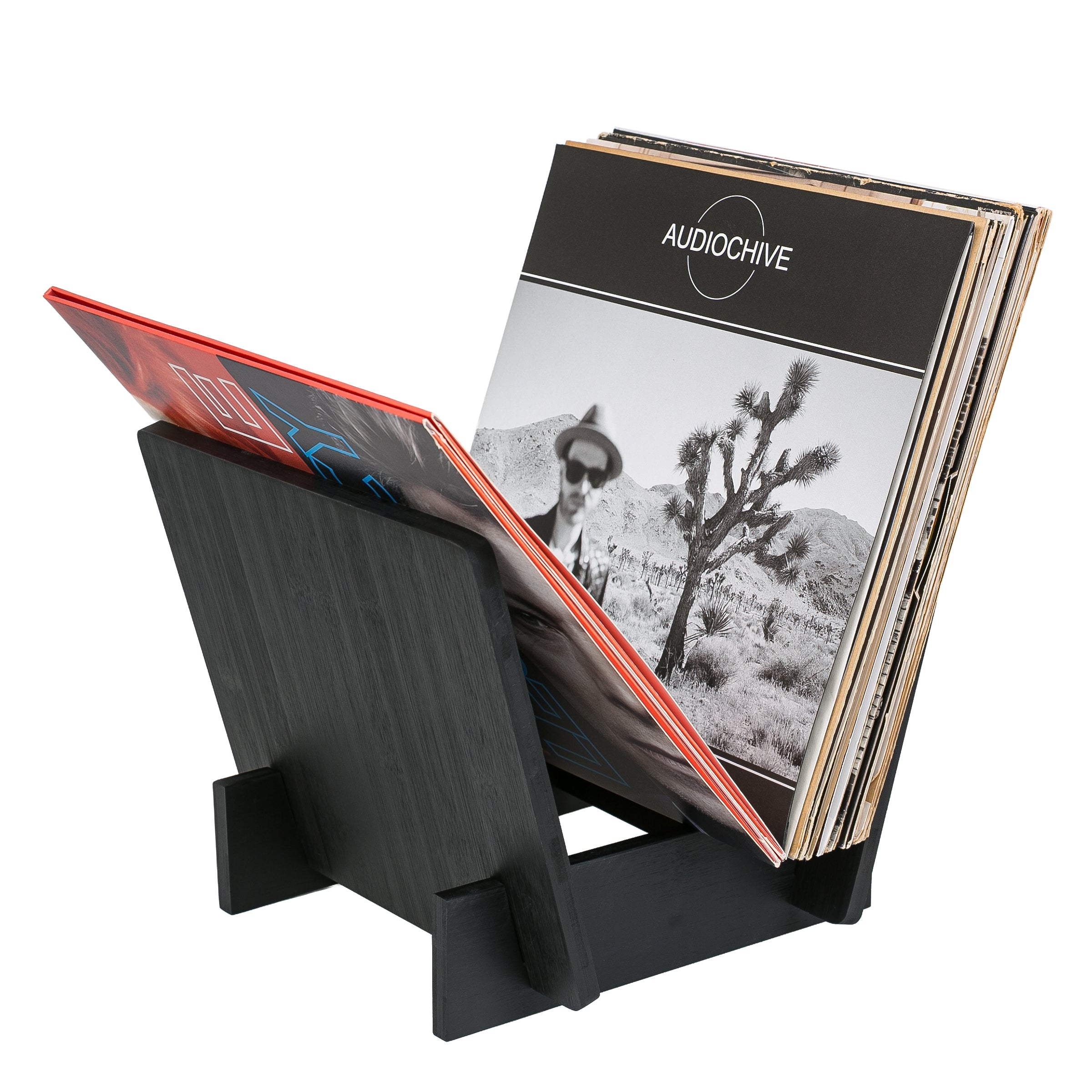 Dynavox LP-Ständer Schwarz (Bambus)