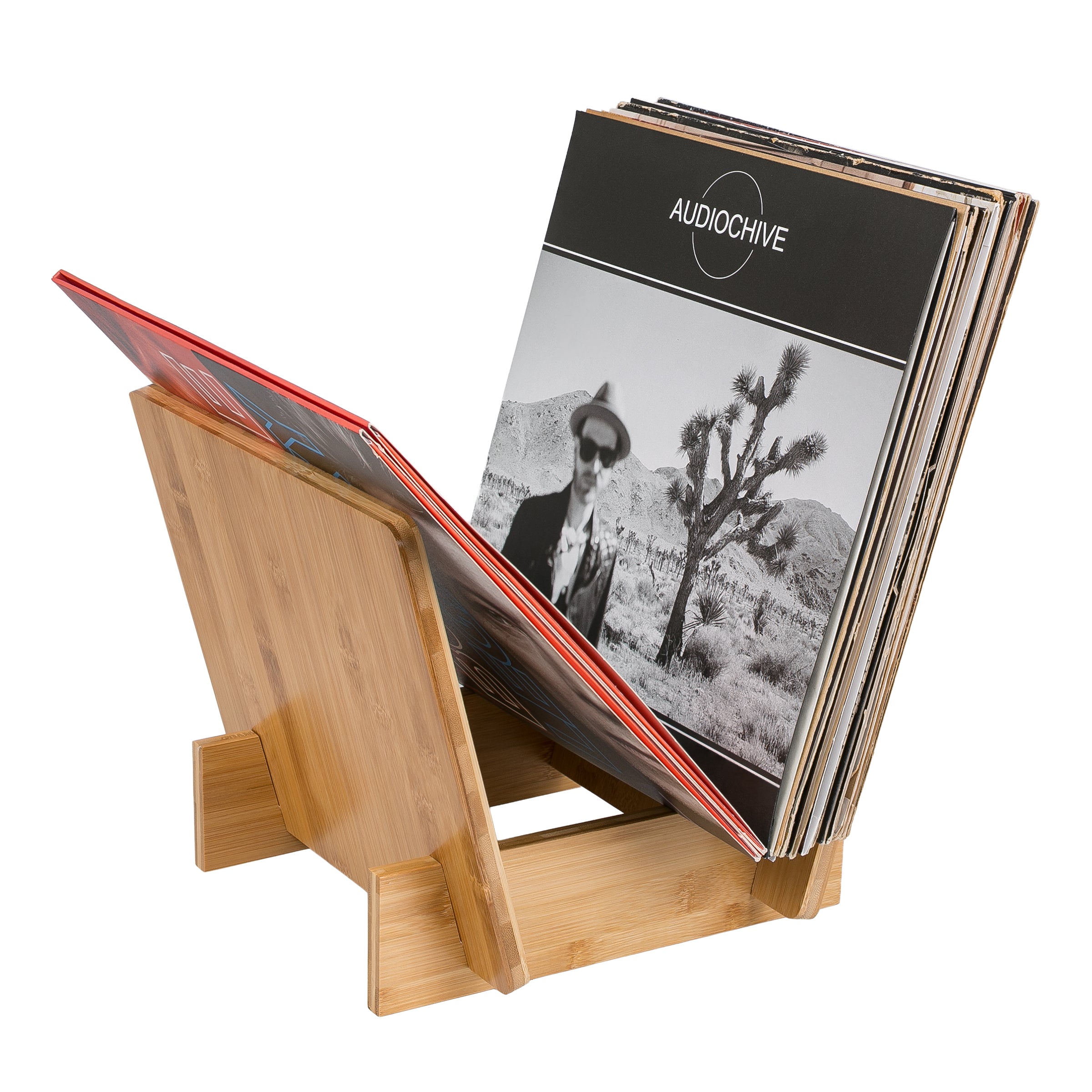 Dynavox LP-Ständer hell (Bambus)