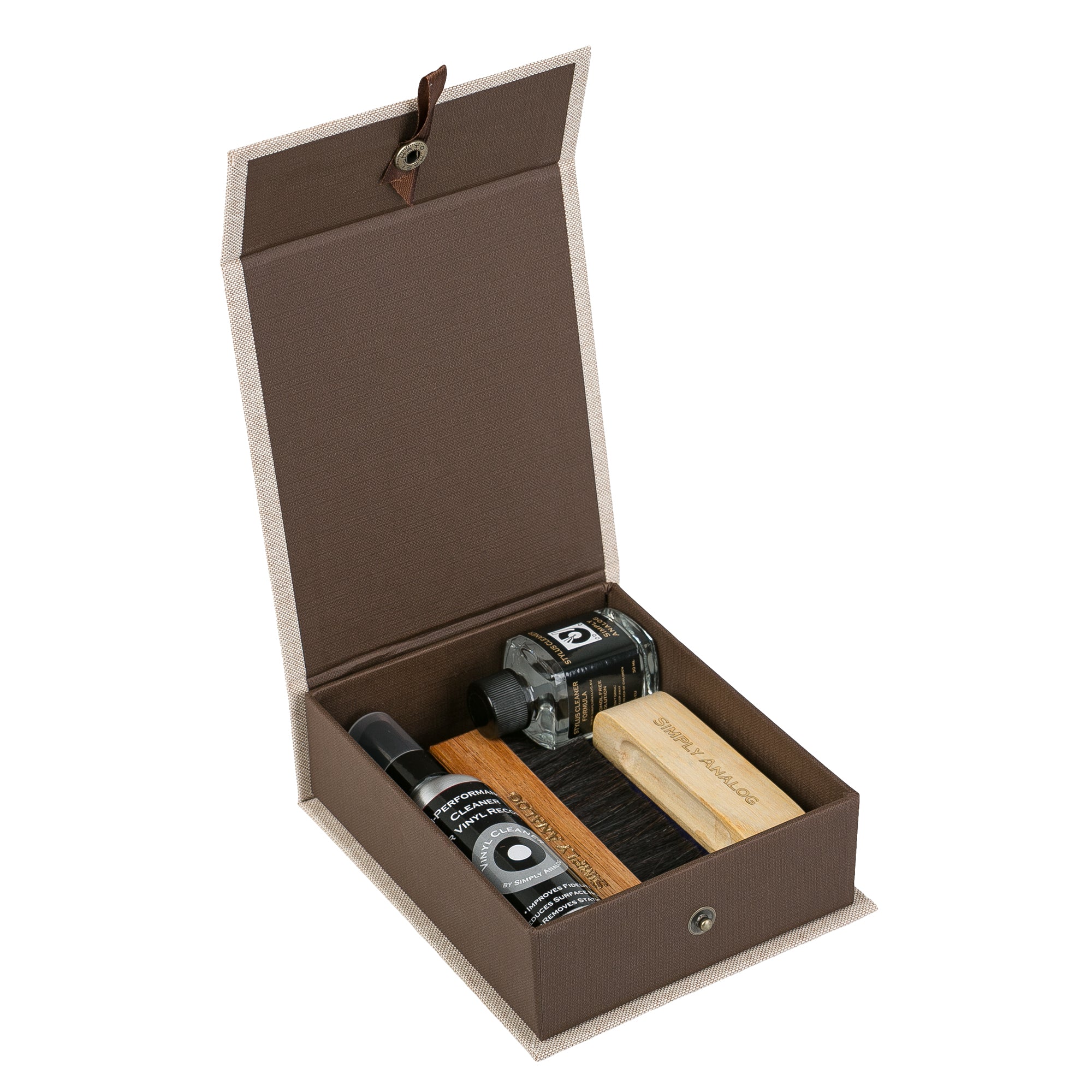Simply Analog Deluxe Vinyl Record Cleaning Boxset (Leinen)
