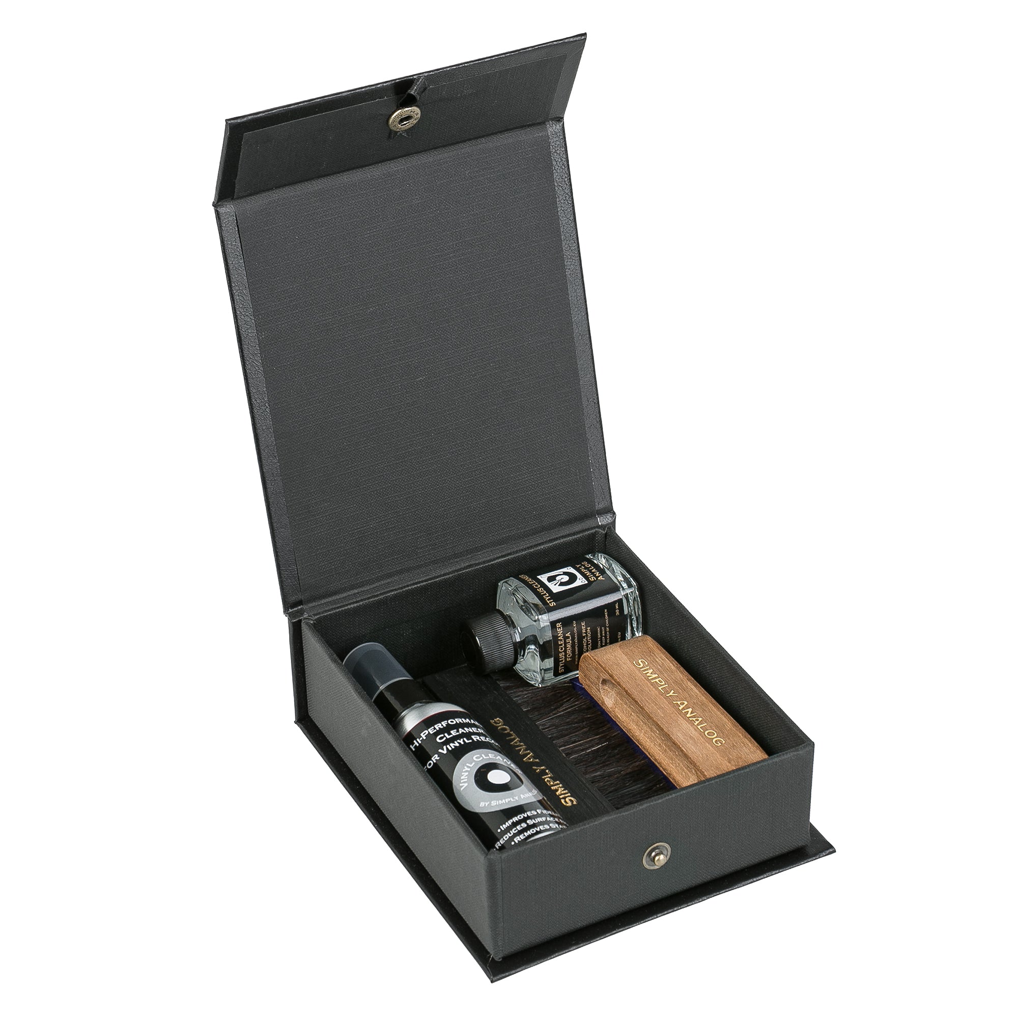 Simply Analog Deluxe Vinyl Record Cleaning Boxset (Schwarz)