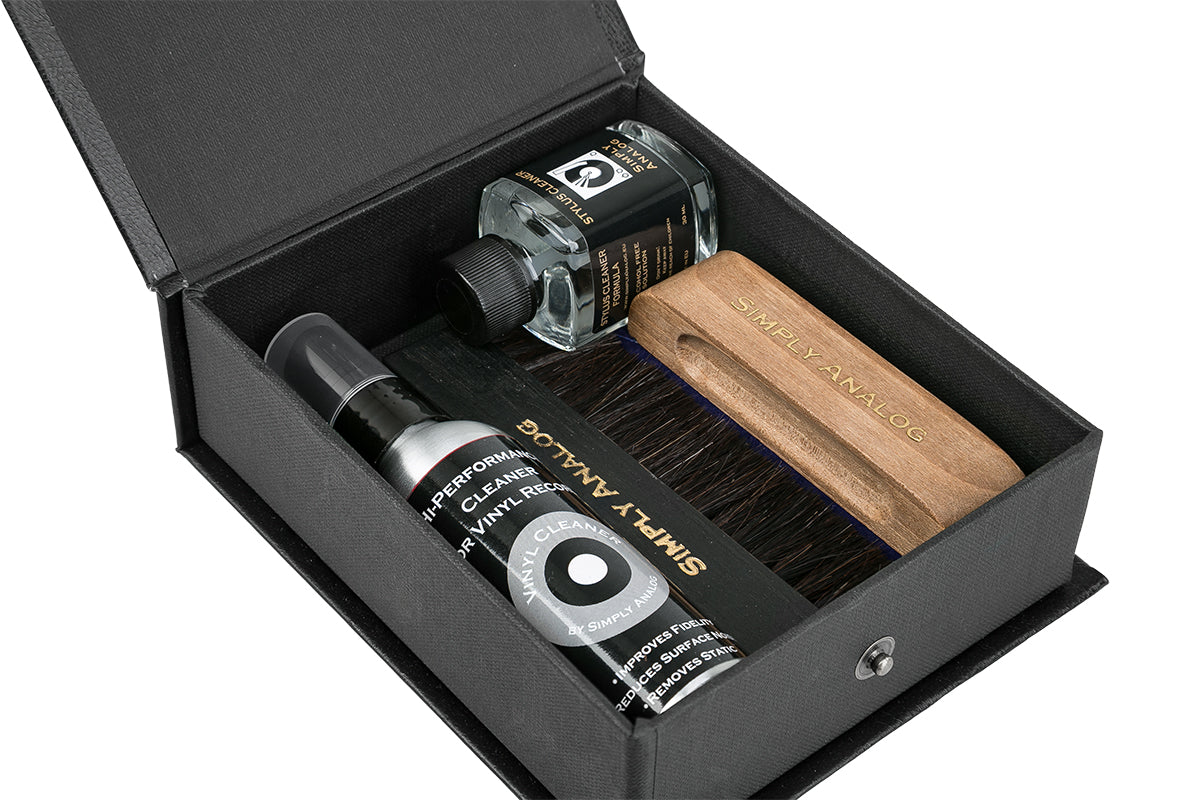 Simply Analog Deluxe Vinyl Record Cleaning Boxset (Schwarz)