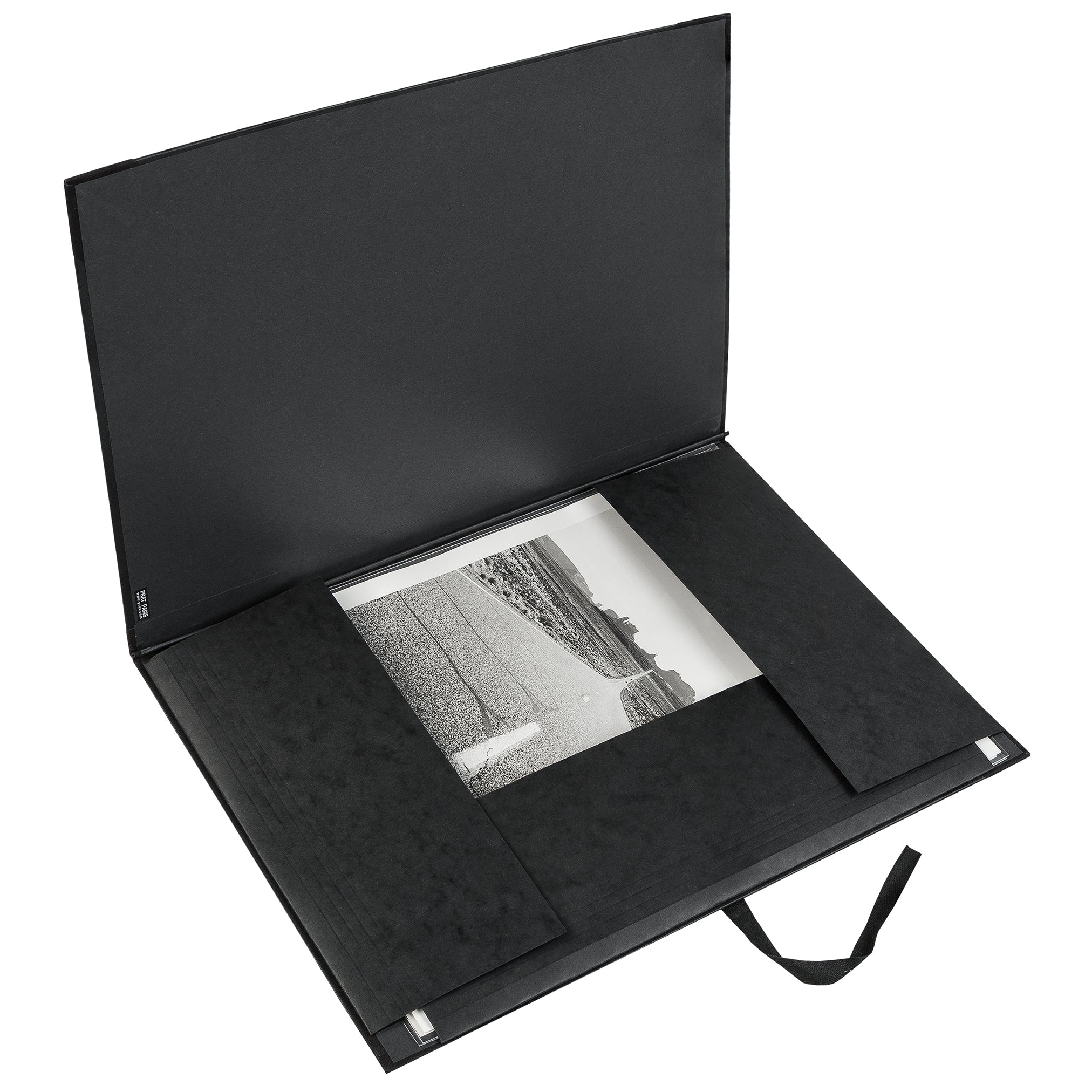PRAT folder for music, pictures, drawings (black)