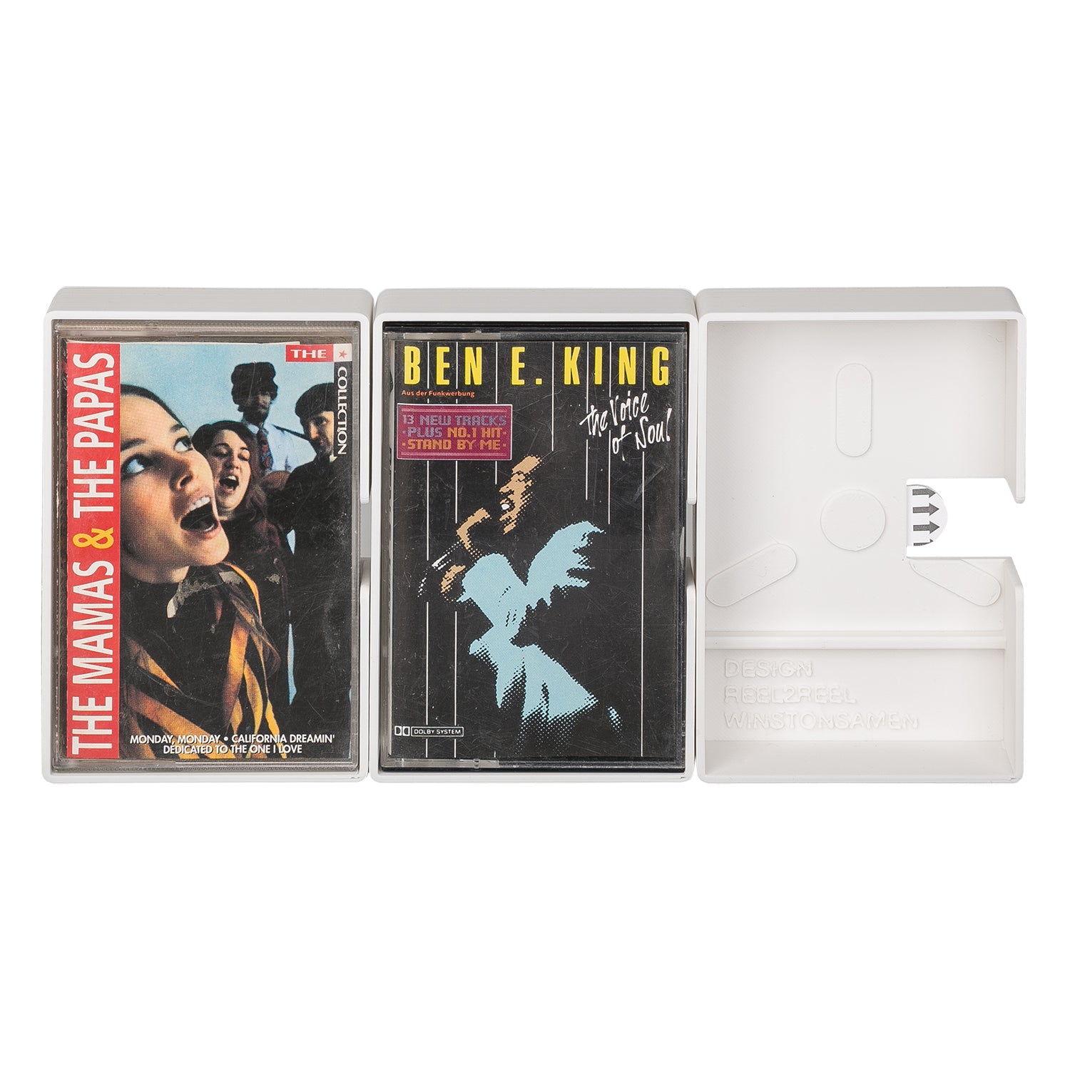 Kassetten Wand Display Weiß